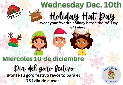 75th Day Holiday Hat Day
